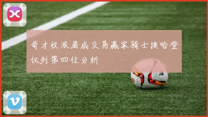 奇才收浓眉成交易赢家骑士换哈登仅列第四位分析